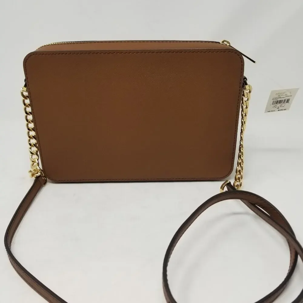 Michael Kors Brown Leather Crossbody Shoulder Bag‎